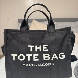 Marc Jacobs Black Canvas Tote Bag